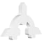 Ekena Millwork Ericson Architectural Grade PVC Gable Bracket, 48"W x 28"H x 4"D x 6"F, 14/12 Pitch GBP048X28X0406ERI00 - alternate 1
